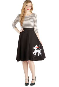 Modcloth Poodle Midi Skirt